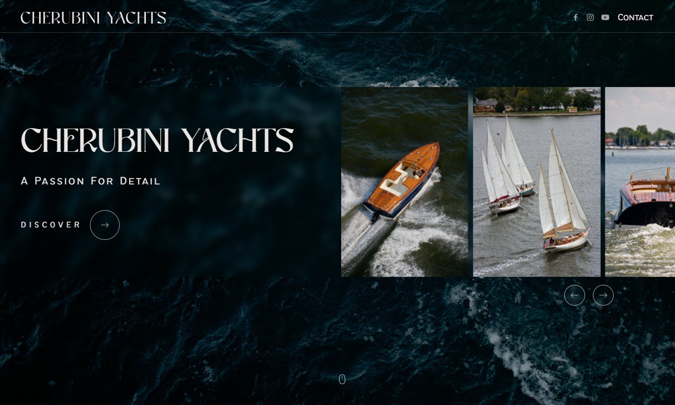 Cherubini Yachts &mdash; screen 1 of 2