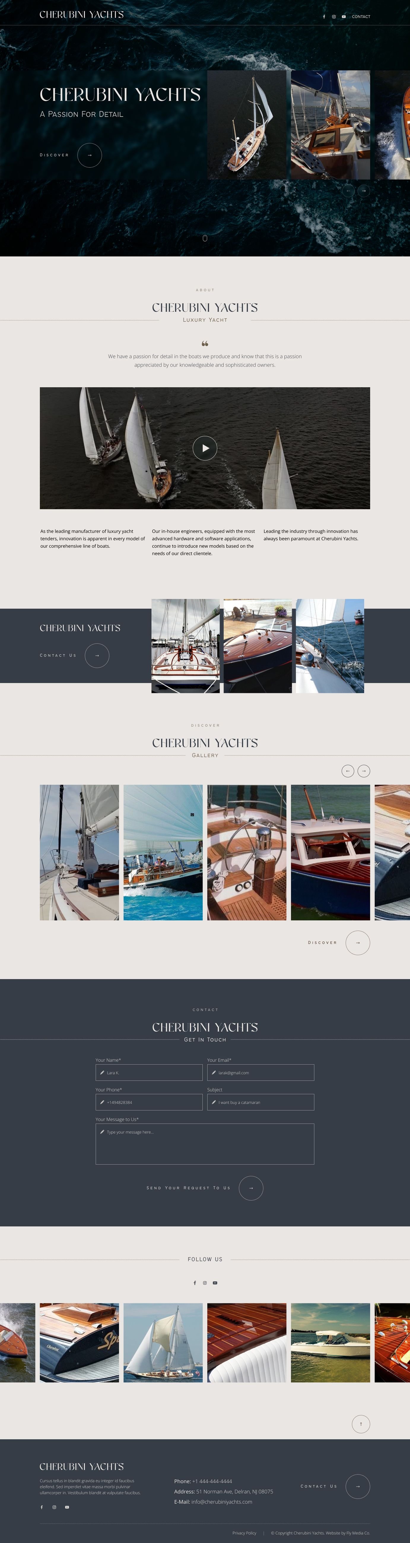 Cherubini Yachts &mdash; screen 2 of 2