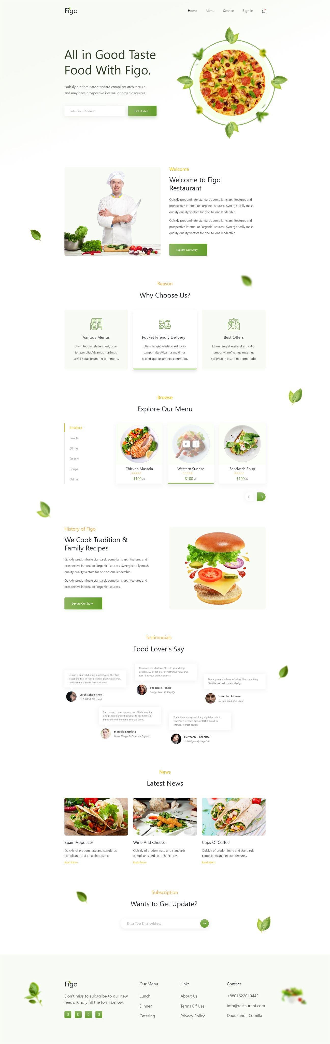 Figo Restaurant &mdash; screen 1 of 1