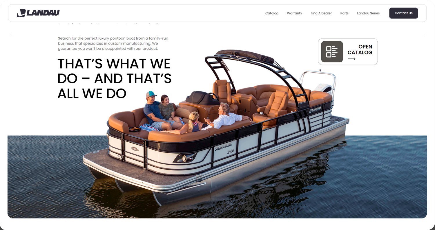 Landau Boats — screen 1 of 4