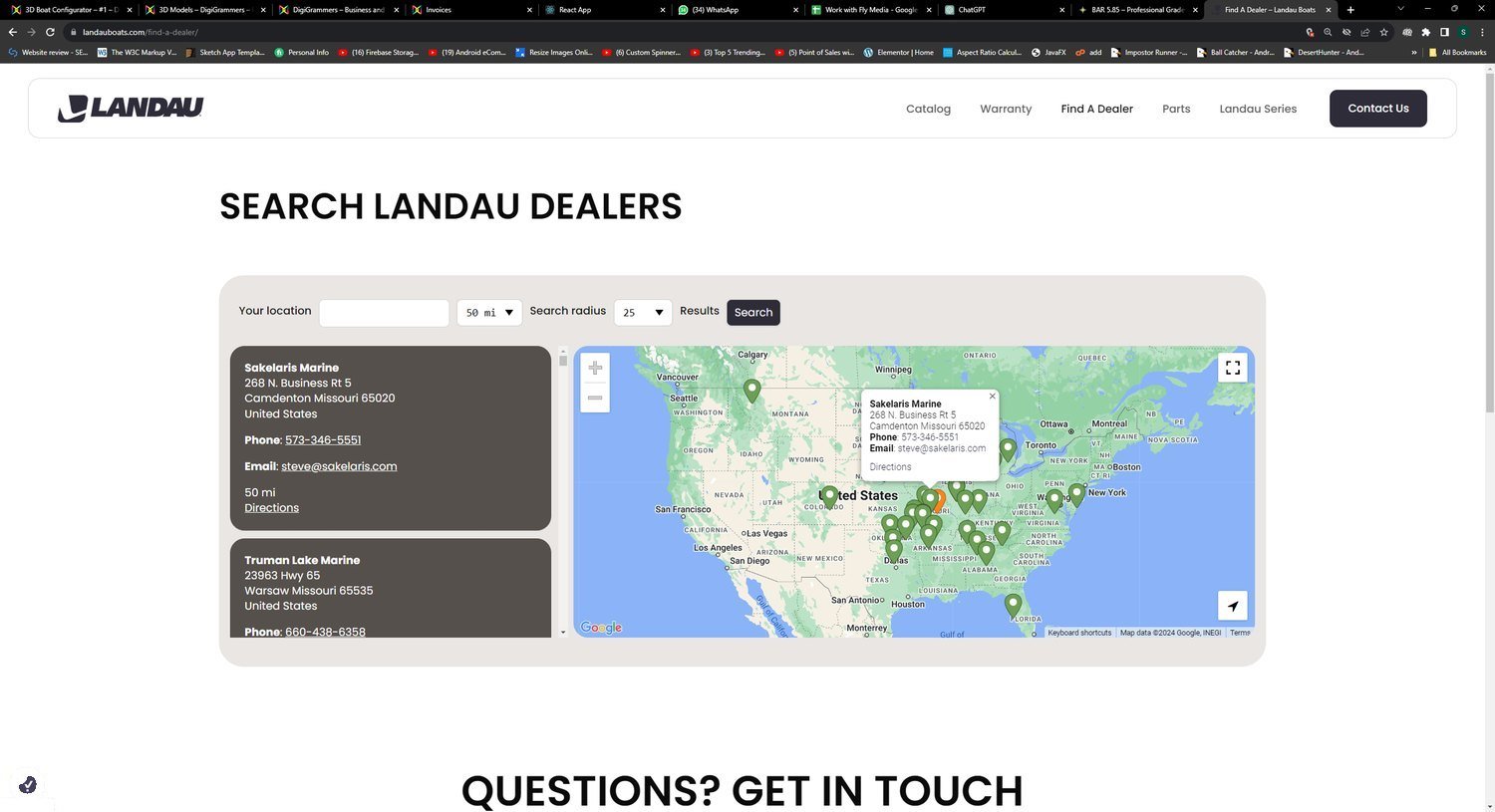 Landau Boats — screen 3 of 4