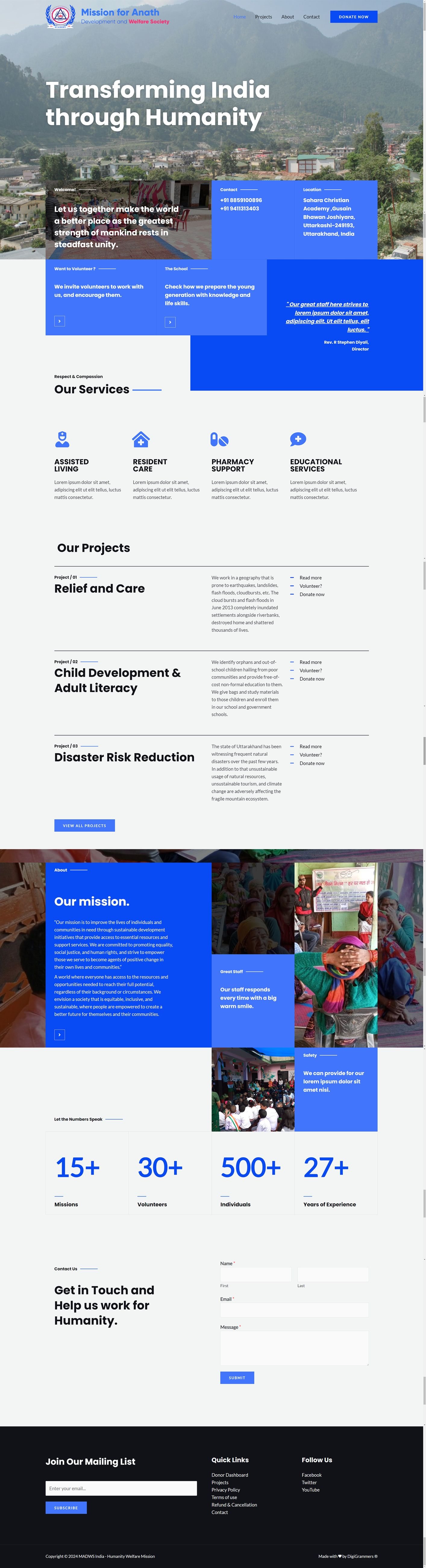 MADWS India &mdash; screen 1 of 1
