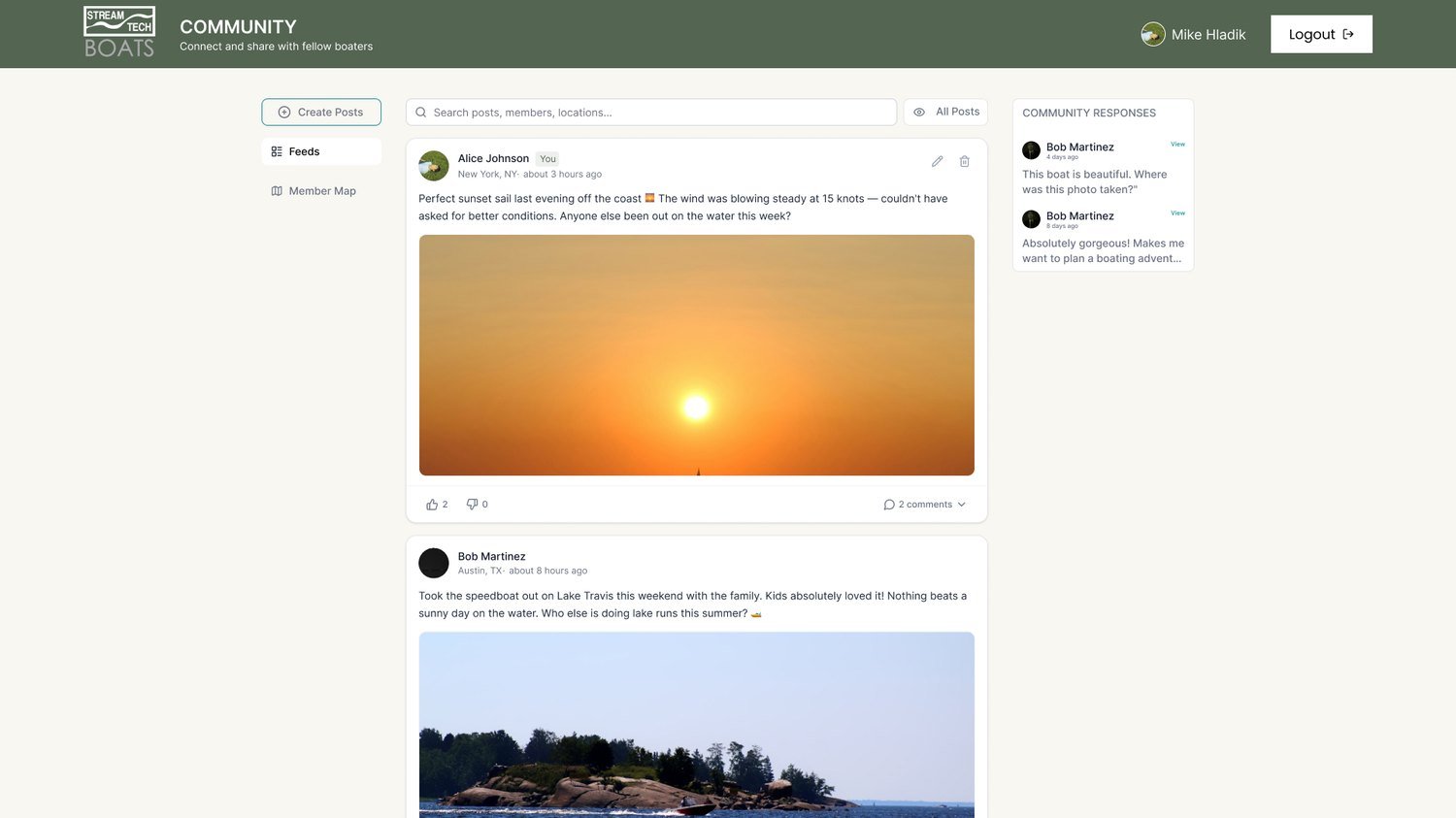 Stream Tech Community — screen 2 of 3