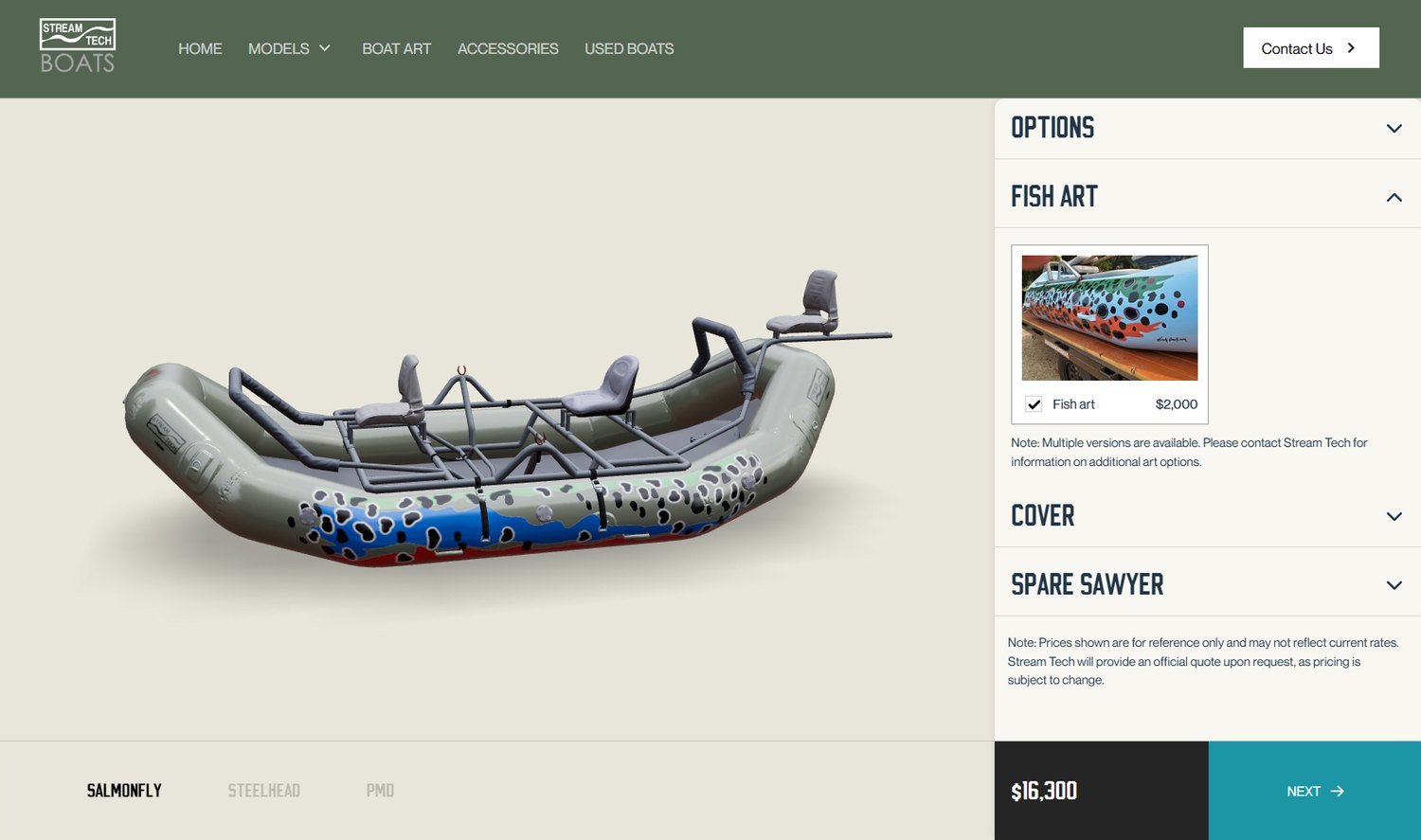 Stream Tech Boats &mdash; screen 1 of 3