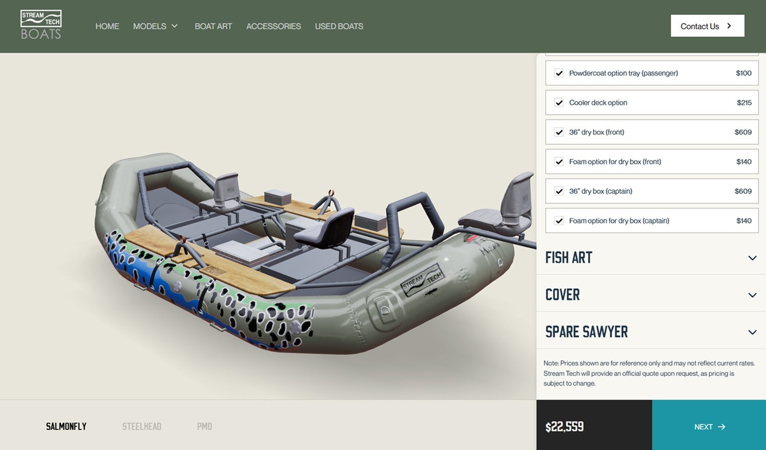 Stream Tech Boats &mdash; screen 2 of 3