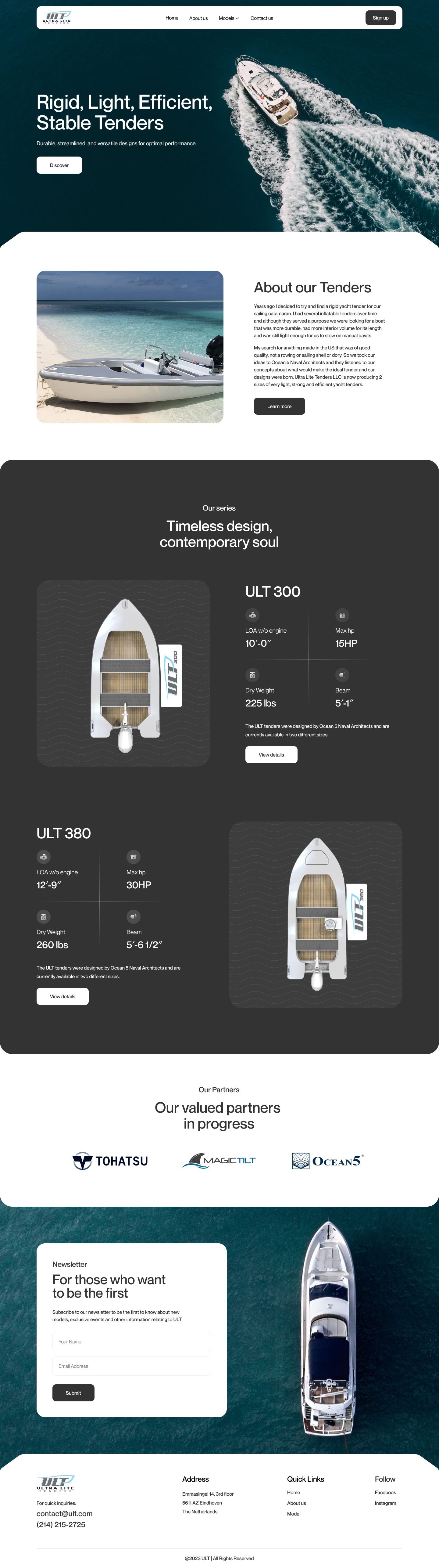 Ultra Lite Tenders &mdash; screen 1 of 1